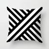 High-grade Black and White Geometric Irregular Pattern Pillowcase Office Living Room Home Pillowcase Car Ornaments