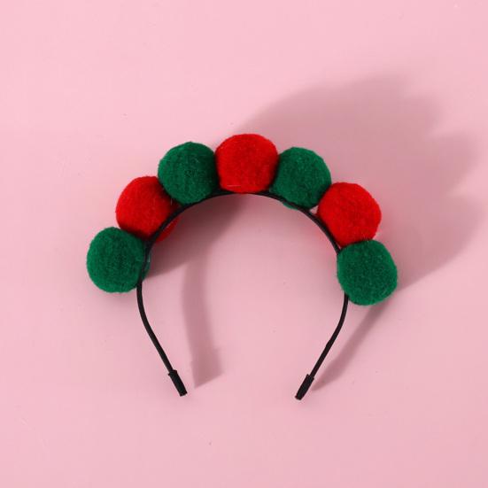 Headgear Mini Ball Design Ultra-Light Friendly to Skin Vivid Color Easy-wearing Dress Up Polyester Pet Cat Hair Hoop Party Decoration Headdress