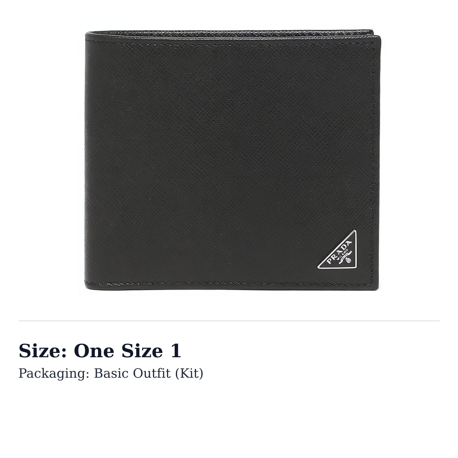 PRADA Saffiano Cow Leather Wallet Money