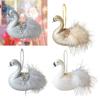 Weihnachten Tier Hängeornament Weihnachtsbaum Hängeornament, Schwan Anhänger Deko für Treppengeländer, Themenparty