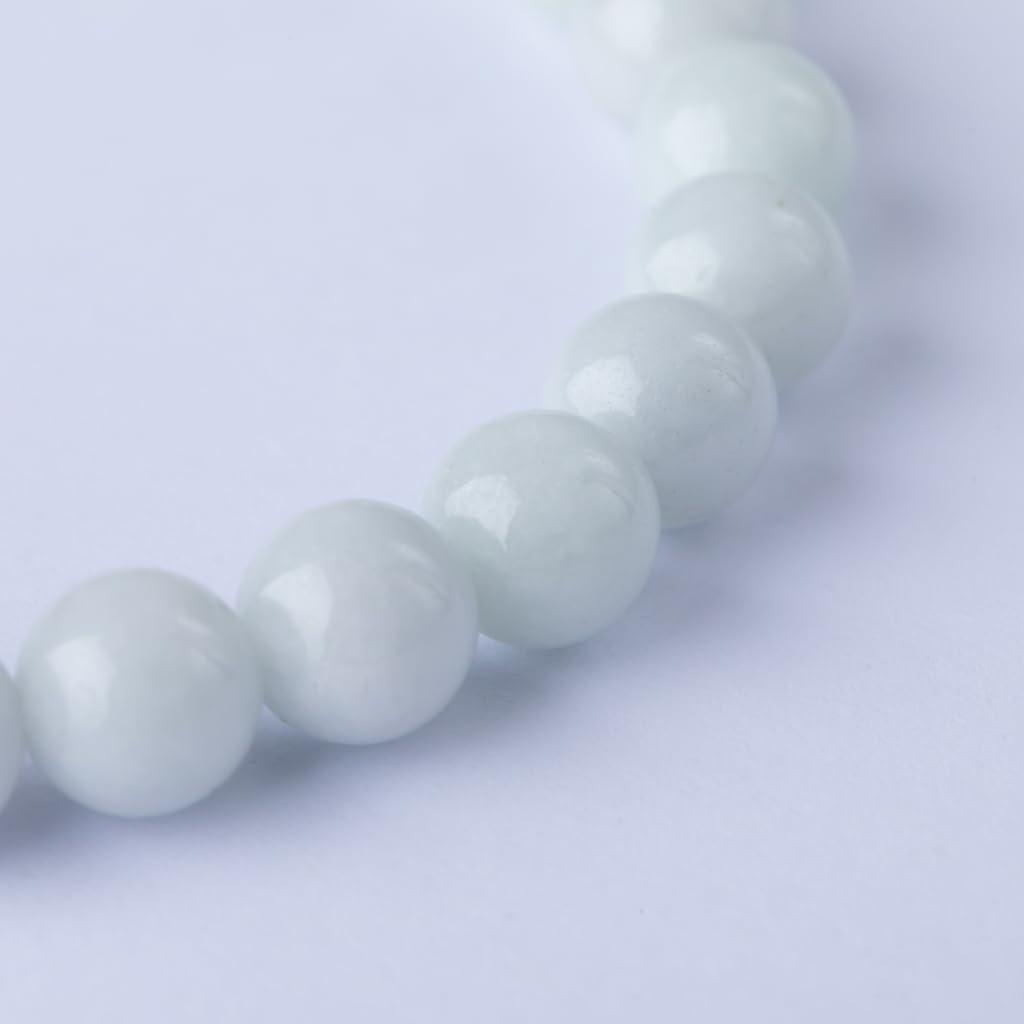 16cm Itoigawa Natural Jadeite Pale Japanese National Jomon Power Stone Jadeite Workshop Special Paulownia Wood Quality Guarantee ABR0876 (8mm beads,