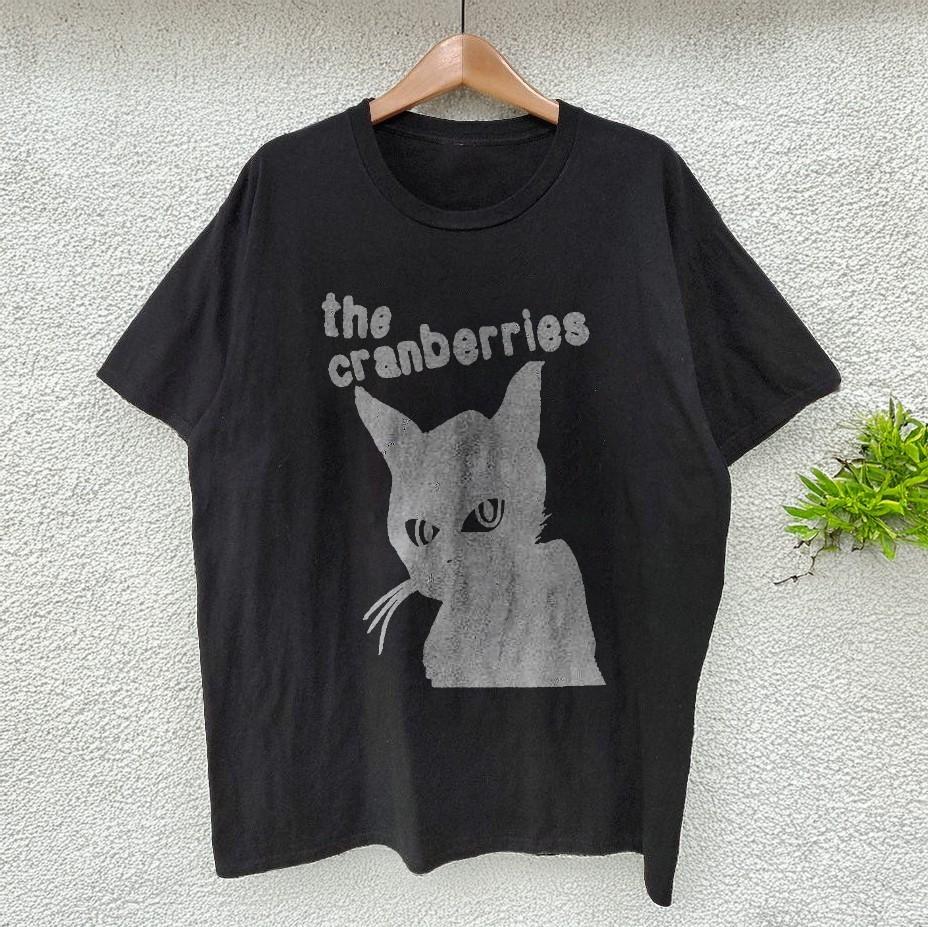 The Cranberries Black Cat Basic Unisex Black Cotton TShirt Size S5XL Unisex T-Shirt XXL