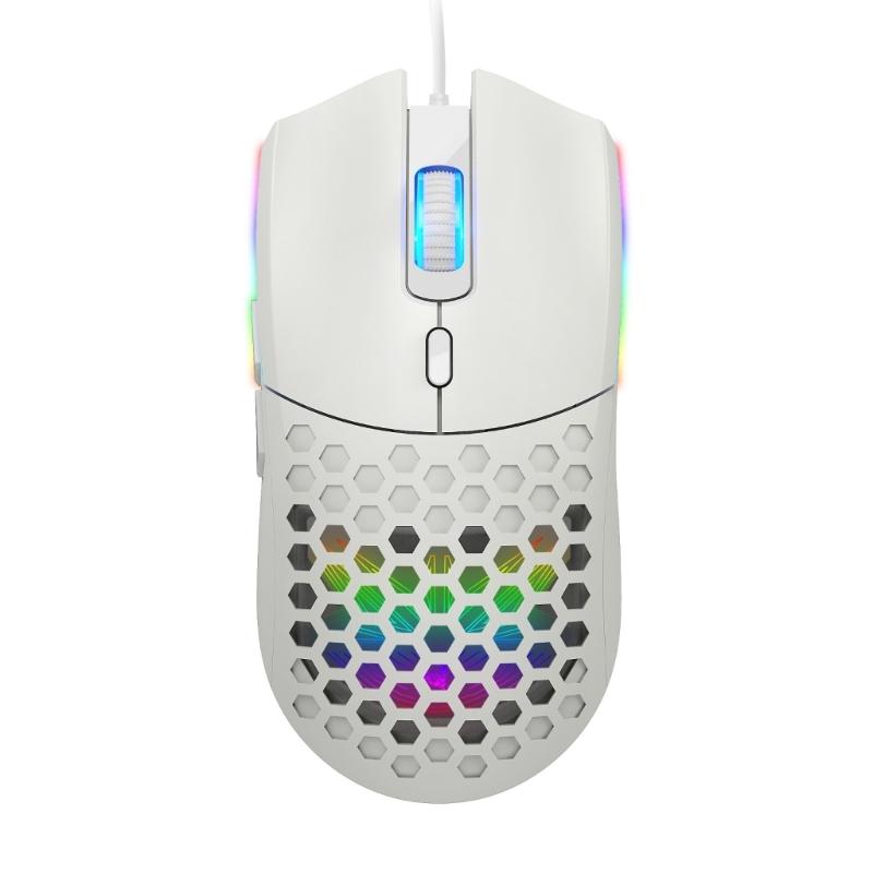 RGBs Illuminates Cord Opticals Mouse Hollows Design 6 Programmable Button 6400DPI For Desktop Office Gaming