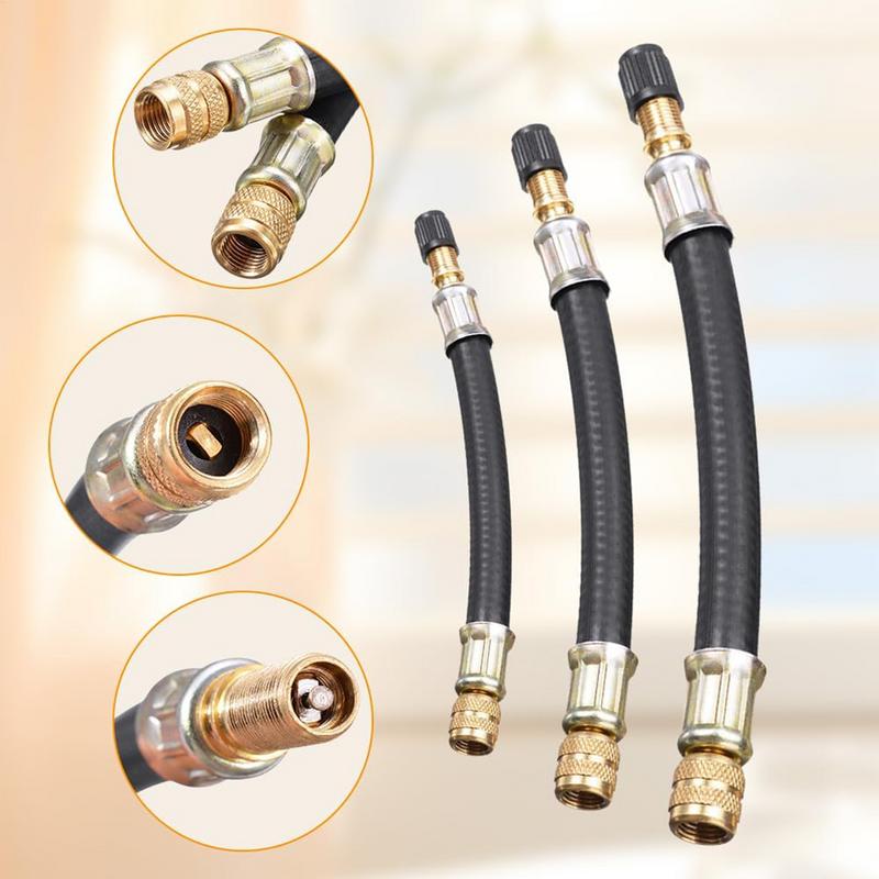 Car Valve Inflation Extension Tube Tire Inflation Deflation Repair Tools Motorcycle Bicycle Wheel Tyre Valve Air Pump Adapter