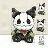 Halloween Skull Plush Toy With Pp Cotton Filling For Kids And Adults