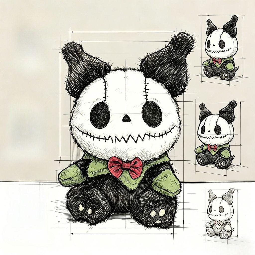 Halloween Skull Plush Toy With Pp Cotton Filling For Kids And Adults