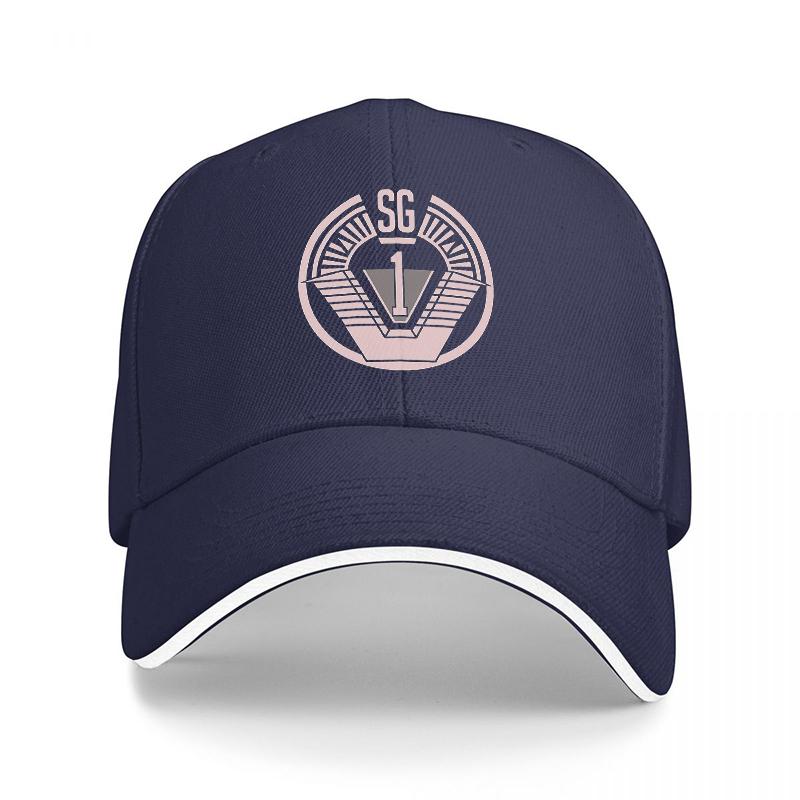 

SG Tactical Logo Black Baseball Cap with Silver Emblem and White Trim Design for Unisex and Women Outdoor Fashion Accessory Adjustable