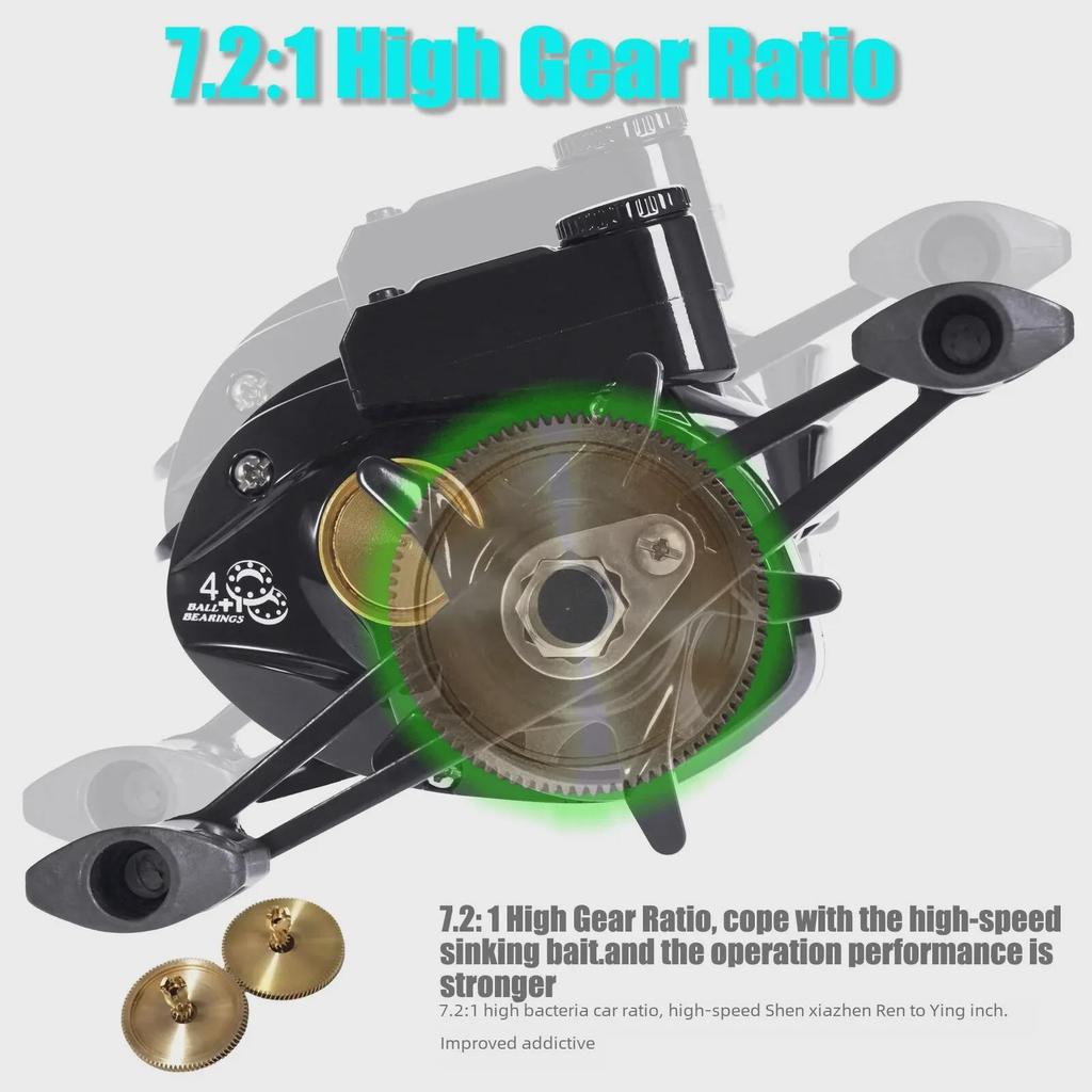 Digital Display Dual-Line Cup Sea Fishing Reel for Long-Distance Casting