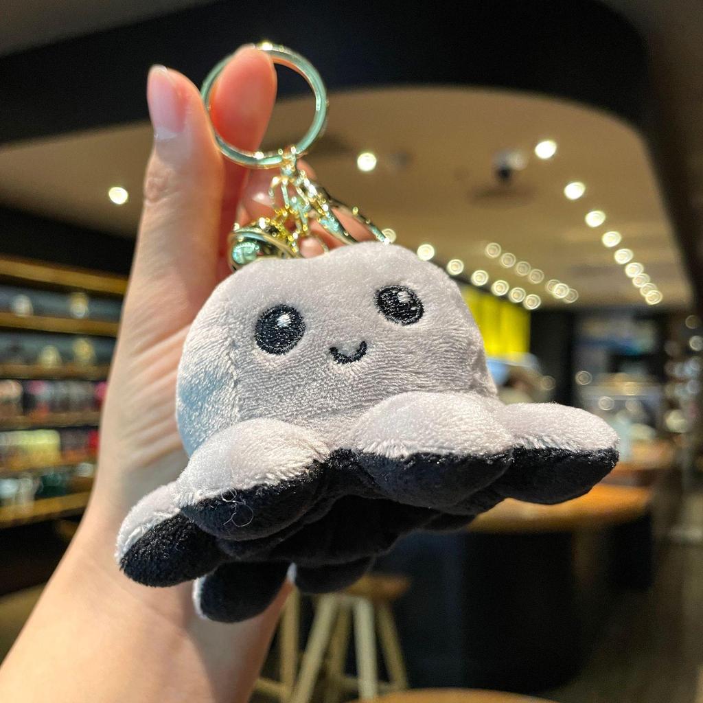 Octopus Cartoon Plush Keychain - Cute Backpack Ornament