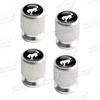 Aluminum For Ford Bronco Logo ST Line Focus Fiesta EcoBoost Hybrid 4pcs Car Decor Wheel Tire Valve Caps Stem Cover Accessories