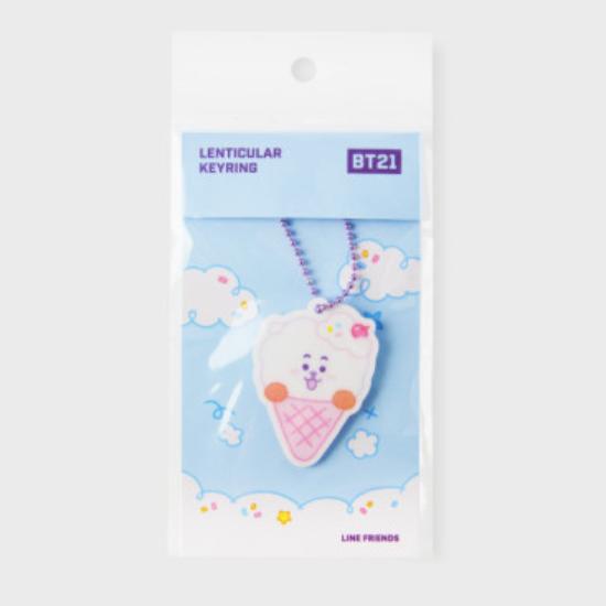 BT21 Klíčenka s lentikulární edicí v cloudu