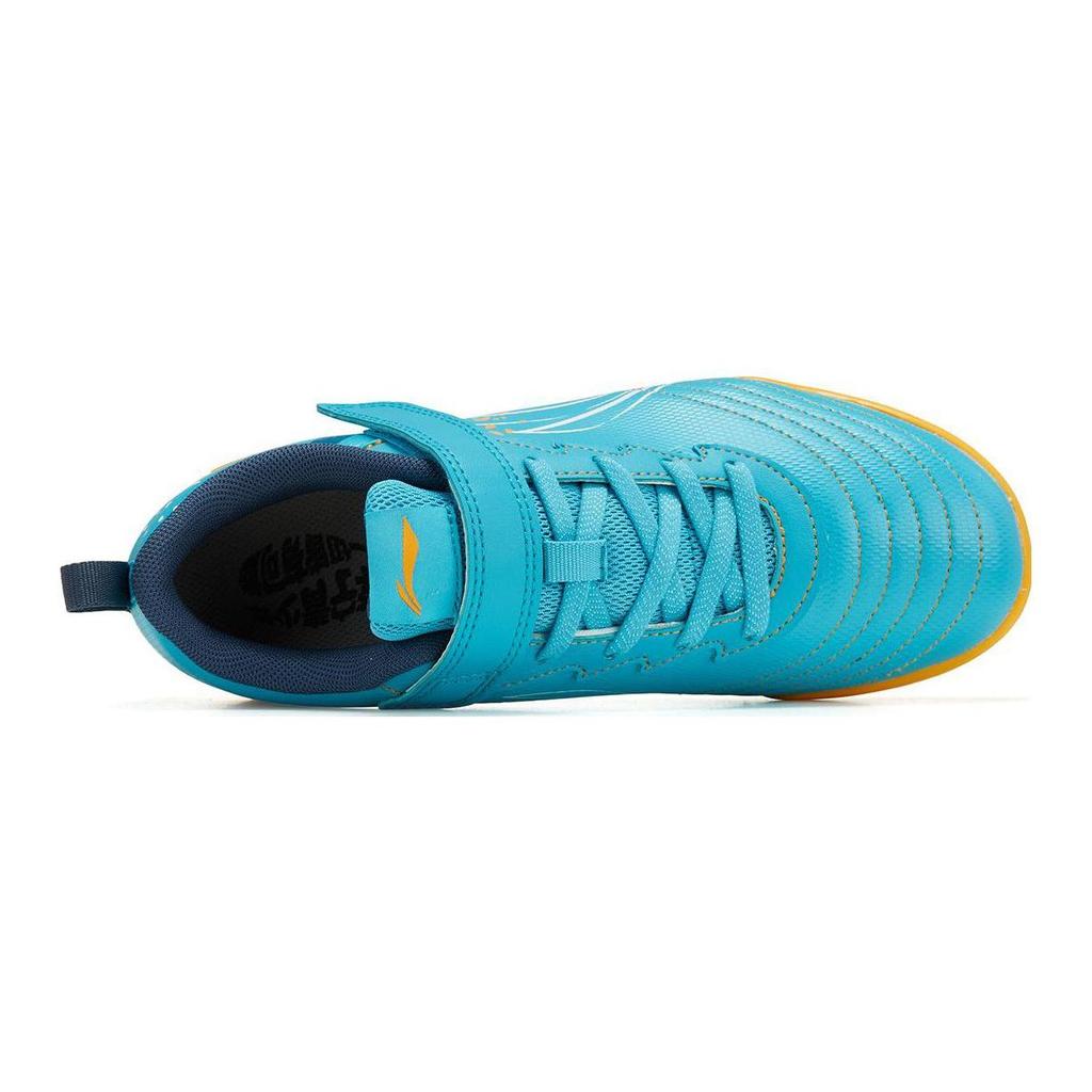 Li Ning Dětské Strike 2.0 Protiskluzové Tlumící Odolné Nízké Fotbalové Boty Dětské Fotbalové Boty Světle modré YKGT004-3