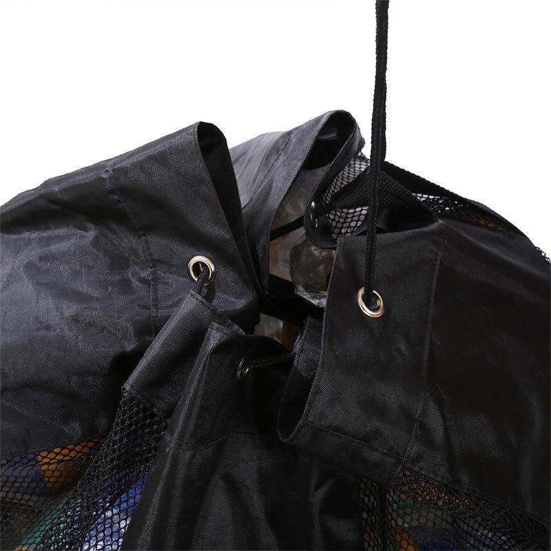 Cross-Border Sports Ball Storage Bag: Large Mesh Drawstring for Football, Basketball, Volleyball Equipment.