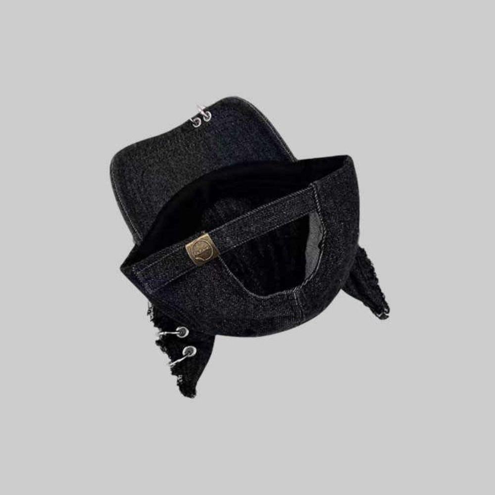 Distressed Details Baseball Cap Frayed Edges Wash Baseball Cap Hip Hop Baseball Cap Party Wear