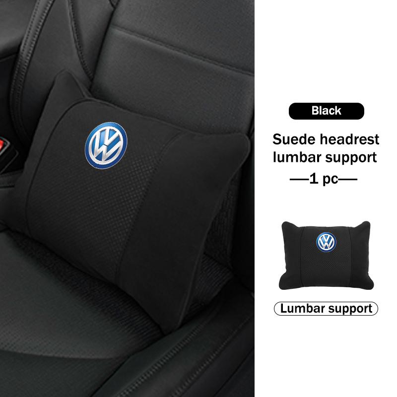 Hub Caps For Volkswagen VW Car Memory Foam Headrest Neck Pillow Protection Lumbar Support Scirocco Passat Polo B5 B6 B7 CC Tigua
