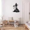 Nautical Black Metal Ship Wall Art Lighthouse Home Decor For Living Room Bedroom Porch