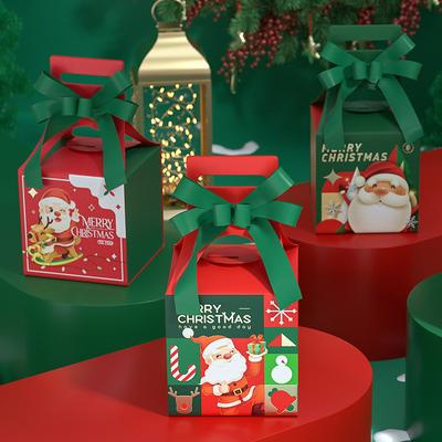 Vánoční dárkové krabičky Santa Claus bonbóny dražé box Veselé Vánoce balicí box Nový rok motýlek vánoční dárkové balicí tašky pouzdro