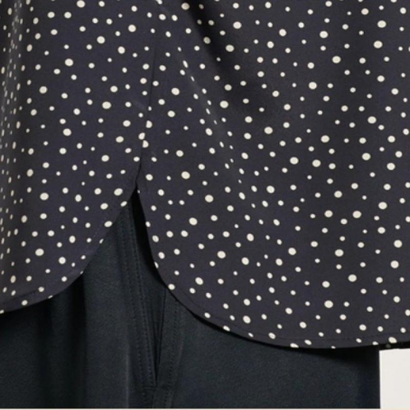 Bcbg Dot Collar Blouse B5f8b434
