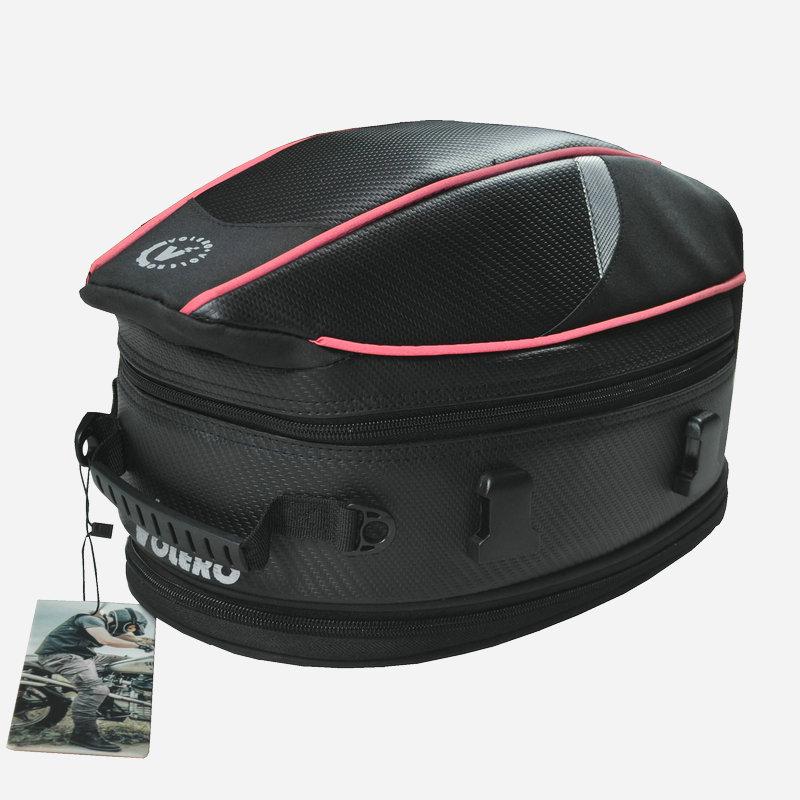 VOLERO Motorcycle Rear Tail Bag: Waterproof Helmet Backpack BAG-014