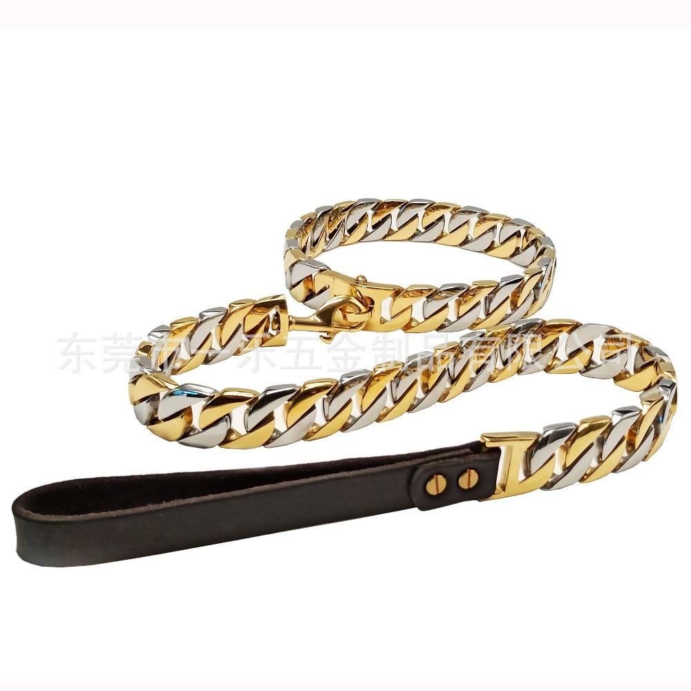 32 Gusseisen Edelstahl Haustier Zugkette Hundehalsband Intercolor Halsring Hundekette Große Hundekette Kurzhaarige Hunde