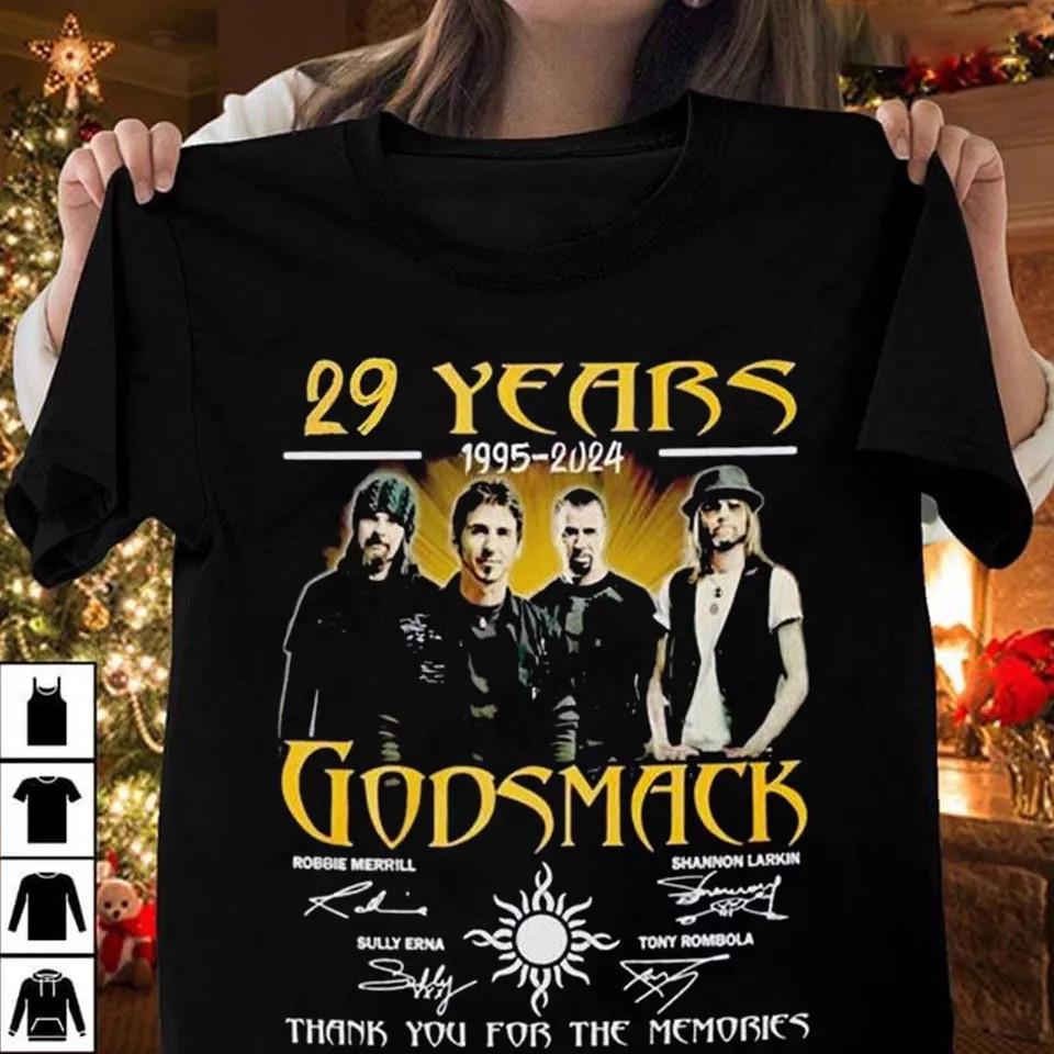 

Godsmack 19952024 Signature Gift For Fans Classic Short Sleeve TShirt Unisex T-Shirt XXXL