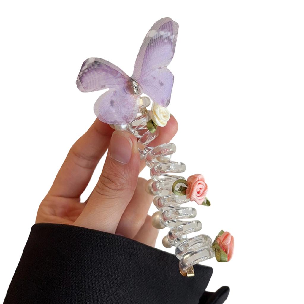 Butterfly Hair Ties for Women, Phone Hair Elastics with Cute Butterfly Design, Non- Ponytail Holders for Daily Use, Hair Accessories for Girls