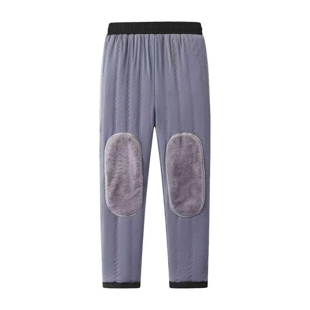 8XL Lamb Wool Knee Pads Warm Cotton Pants for Men Wearing Cold Resistant Pants for Autumn and Winter