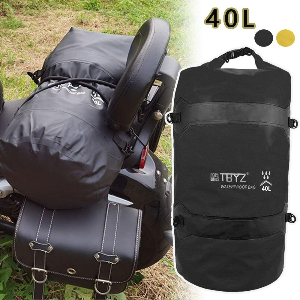 Waterproof Bicycle Rear Seat Bag 40L Capacity Bike Carrier Bag Durable Travel Bag  Adventure Riding