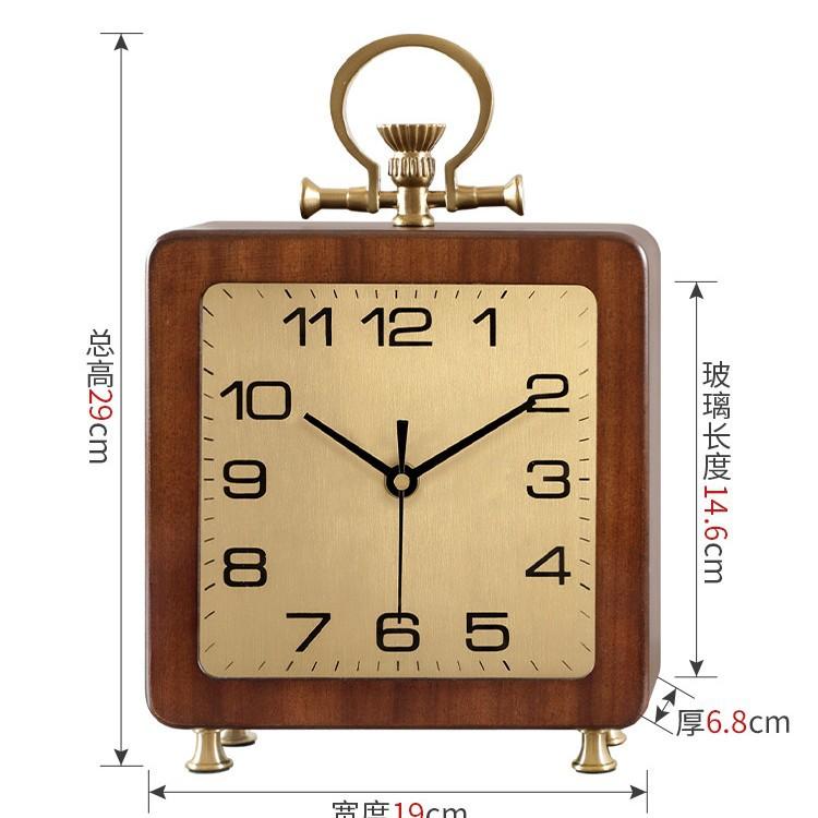 2025 Simple Living Room Desktop Clock, Table Clock for Home Bedroom, Silent Clock, Creative American-style Decoration Clock