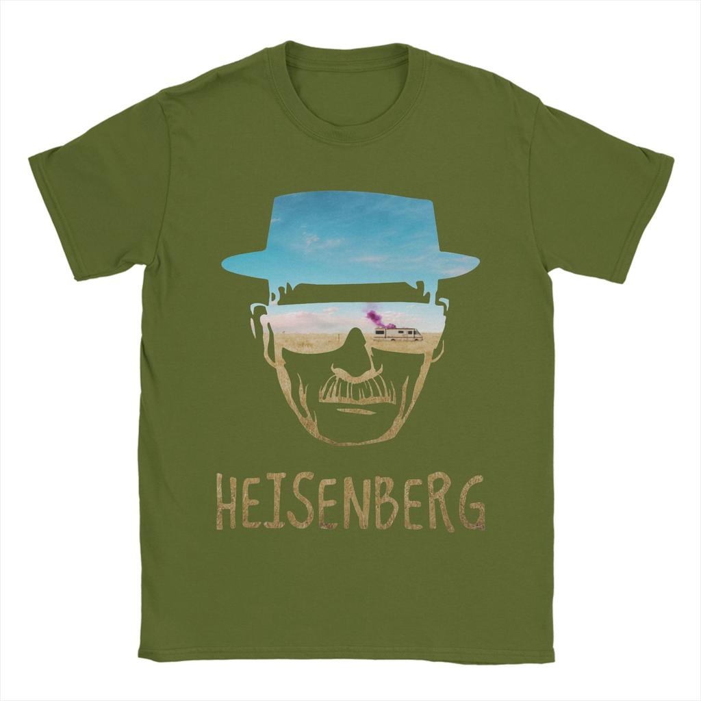 Heisenberg Breaking Bad Men T Shirt Amc Walter White Jessie Pinkman Tee Shirt Short Sleeve O Neck T-Shirt Cotton New Clothing