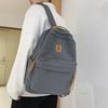 Color Solid Simple Letter Decoration Student Leisure Backpack School For