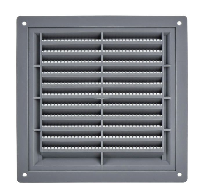 Grille d'aération - steinberg14 - 150x150 mm - plastique abs - anti-insectes - montage facile