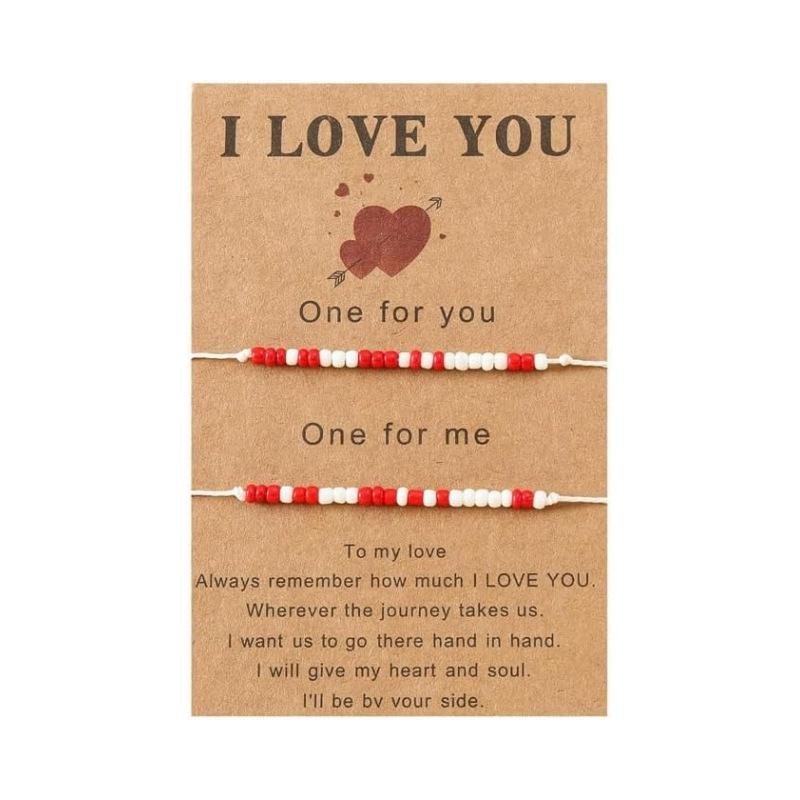 JYL TS Bracelet  Bohemian Morse Code Weave With Card Invokes Mystery & Connection