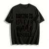 Backen ist Liebe, die sichtbar wird Grafikdruck Lässiges T-Shirt Reines Baumwoll-T-Shirt