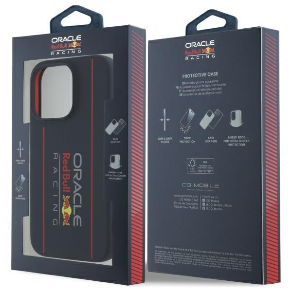 Red Bull Rbhmp15L24Siolrv Iphone 15 Pro  6.1 Hardcase Granatowy/Navy Silicone Vertical Logo Magsafe