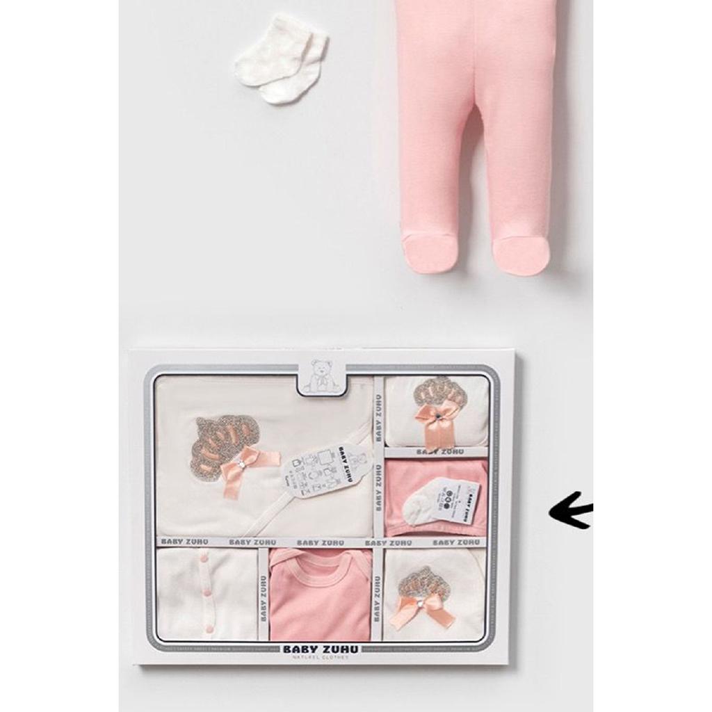 Boxed Girl - Ubranka dla noworodków, 100% bawełny, kamienie dla niemowląt, 11-częściowe zestawy do wypisu ze szpitala