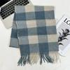 Xiaohongshu Popular Cherry Red New Year'S Red 100% Wool British Versatile Scarf Women'S And Men'S Cashmere Warm Scarf