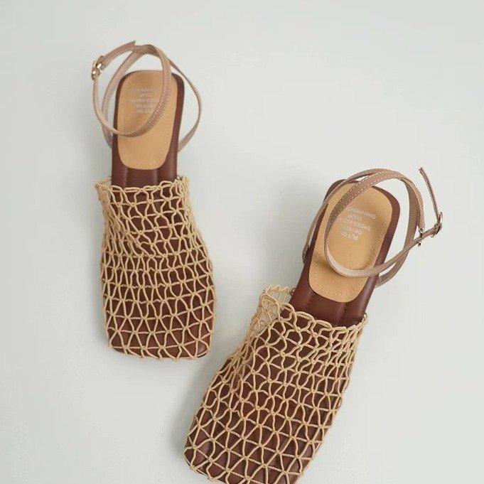 Platta Sandaler med Spetsig Tå Dam Sommar Casual Skor Mode Nya Tofflor Designertofflor Strandpromenad Bekväma Trendiga Damskor