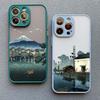 Landscape Phone Case For iPhone 16 14 11 12 13 15 Pro Max Mini 7 8 Plus XS X XR SE2 Japan Series Aestheticism Scenery Back Cover