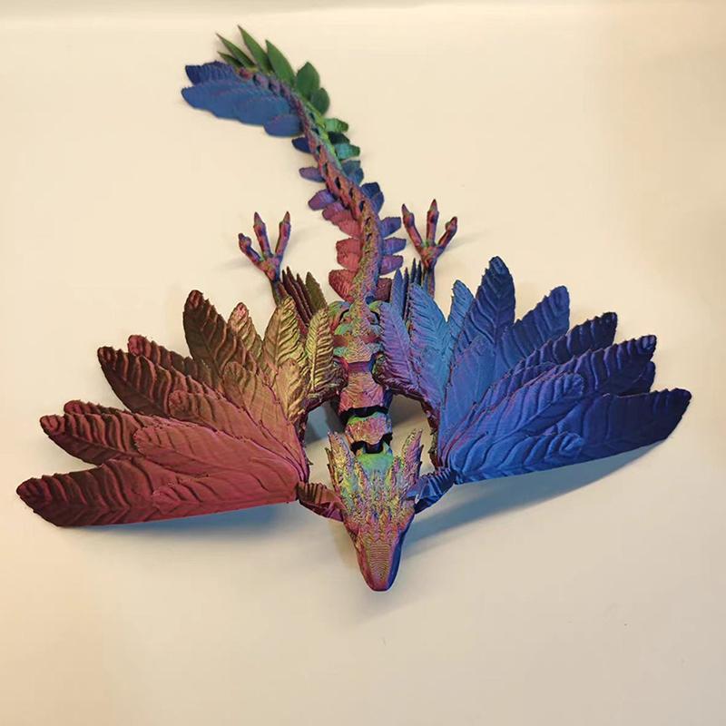 3D Printed Dragon With Wings Animals Toy Dragon Fidget Toys Full Articulated Dragon Dragon Adults Fidget Toys
