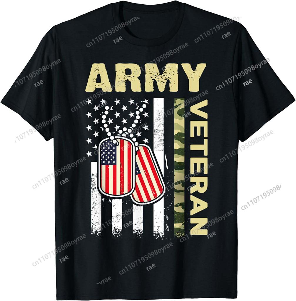 American Flag Camo Proud Us Army Veteran TShirt