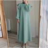 Elegant Plus Size Islamic Sundress for Women with Lantern Sleeves