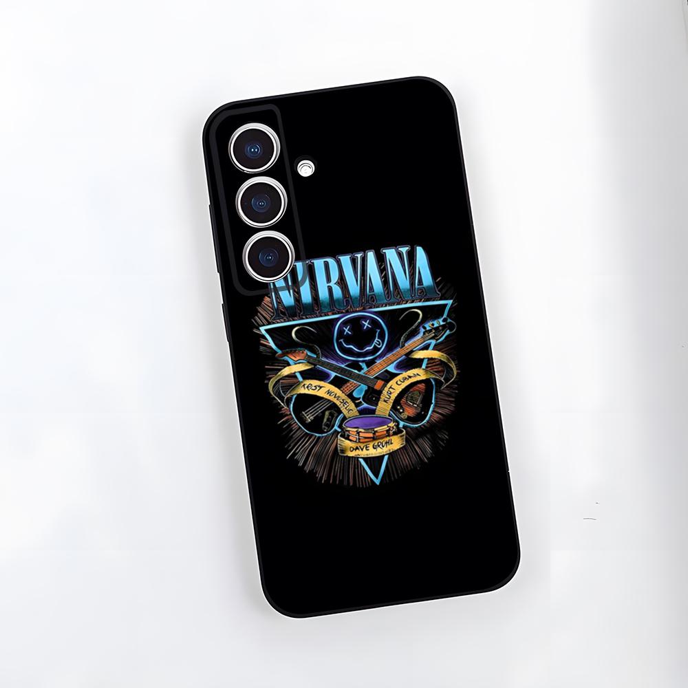 Band Hot N-Nirvana Phone Case For Samsung A25 A13 A33 5G A54 A36 A35 A56 A52 A14 Shockproof Soft Cover