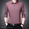 ROMON Men's Bamboo Fiber Long-Sleeve Business Shirt