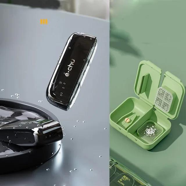Portable Medicine Cutter Precise Medicine Cutting Scissors Medicine Splitter Tablet Splitting Home Travel Portable Medicine Box