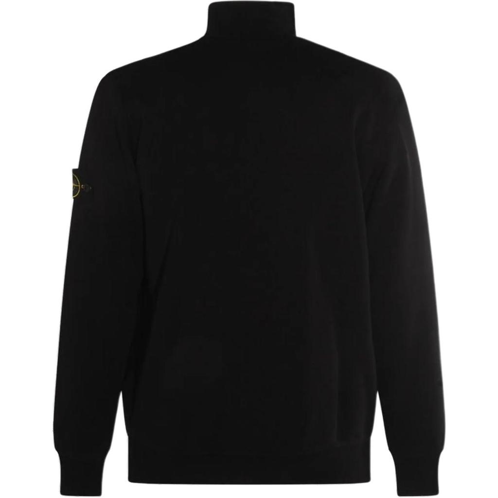 Stone Island Solid Color Zip Stand Collar Long Sleeve Jacket Men jackets K2S156100063S0051-V0029