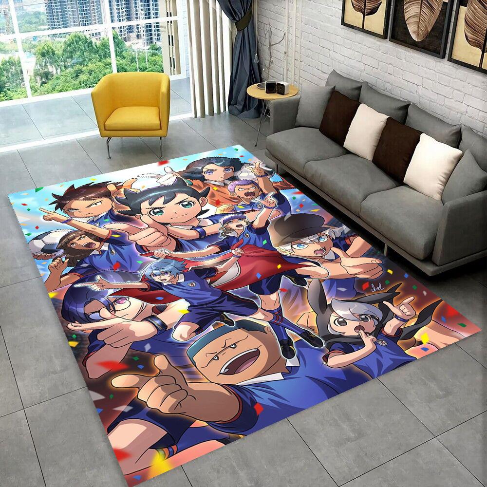 Anime Inazuma Eleven Mark Evans Zeichentrick Teppich, Teppich für Wohnzimmer Schlafzimmer Sofa Fußmatte Dekoration, Rutschfeste Bodenmatte