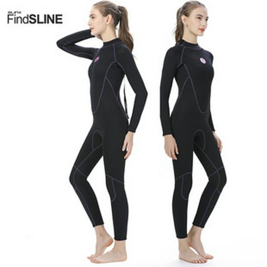 SLINX Women's 3mm Full Body Diving Suit with Sun and Cold Protection