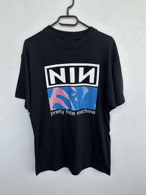 Nine Inch Nails NIN Repint Graphic Band  Vintage Style Tee Black Unisex T-Shirt