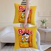 Kwaii Anime BBuldak RRameSn Pillow Case Antidustmite Pillowcase Invisible Zipper Silky Sofa Cushion Cover